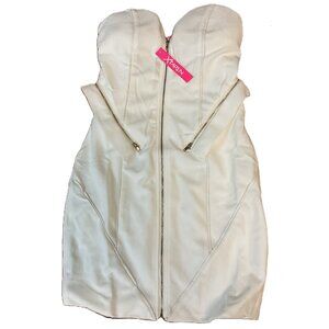 Sexy Sleeveless mini dress, White, Large, New with Tag